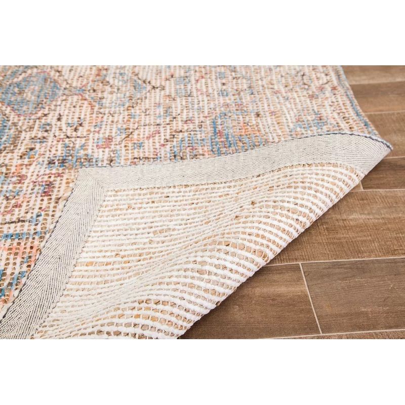 Oliva Oriental Handmade Flatweave Cream Area Rug-4'x6' thumbnail 4
