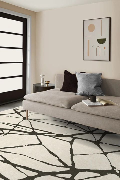 Nina Takesh Marion Black Ivory Rug-9'x12' thumbnail 2