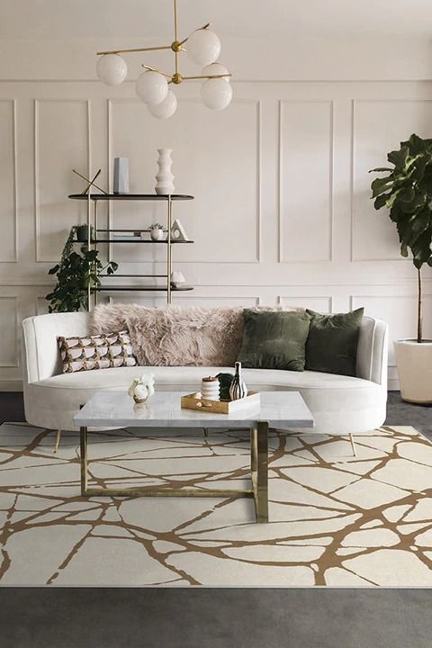 Nina Takesh Marion Camel Ivory Rug-5'x7' thumbnail 2