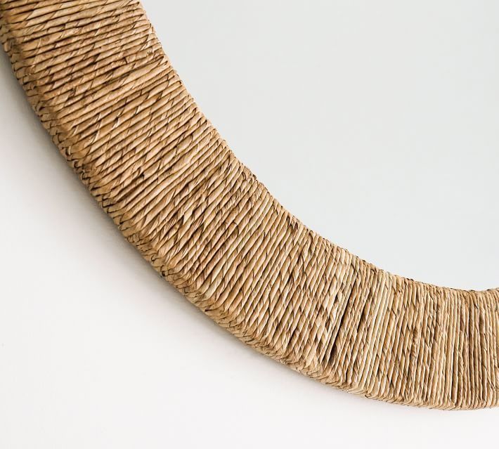 Malibu Handwoven Seagrass Rectangular Mirror thumbnail 3