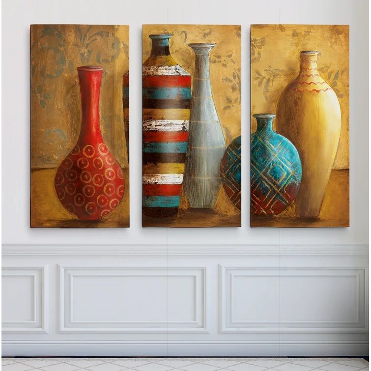 Vessels Of Tabuk 3 Piece Wrapped Canvas Multi Piece Image thumbnail 2