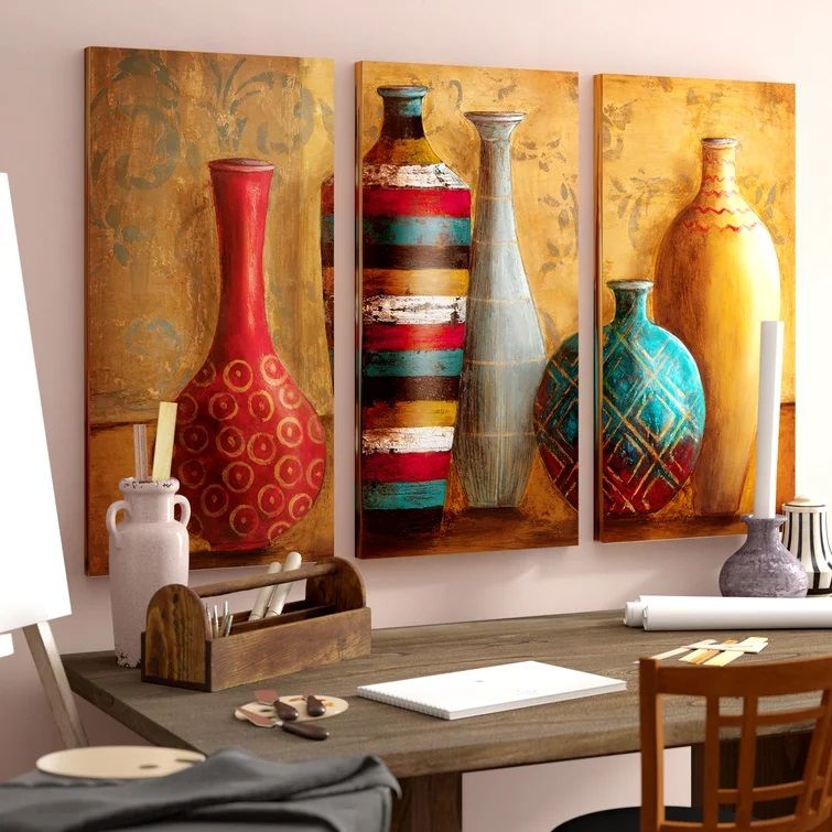 Vessels Of Tabuk 3 Piece Wrapped Canvas Multi Piece Image thumbnail 3