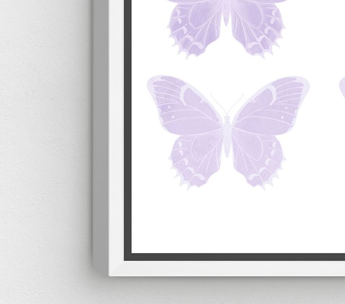 Pastel Butterflies Wall Art With Frame-31"x31" thumbnail 3
