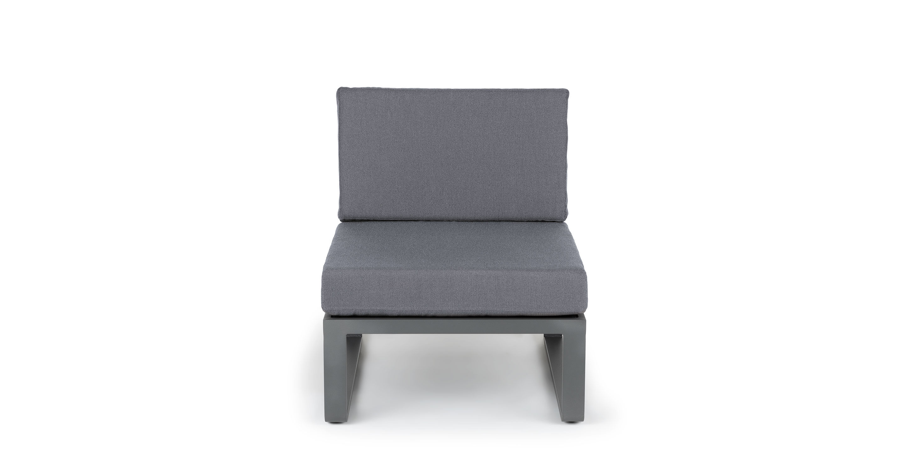 Kezia Whale Gray Armless Chair Module thumbnail 3