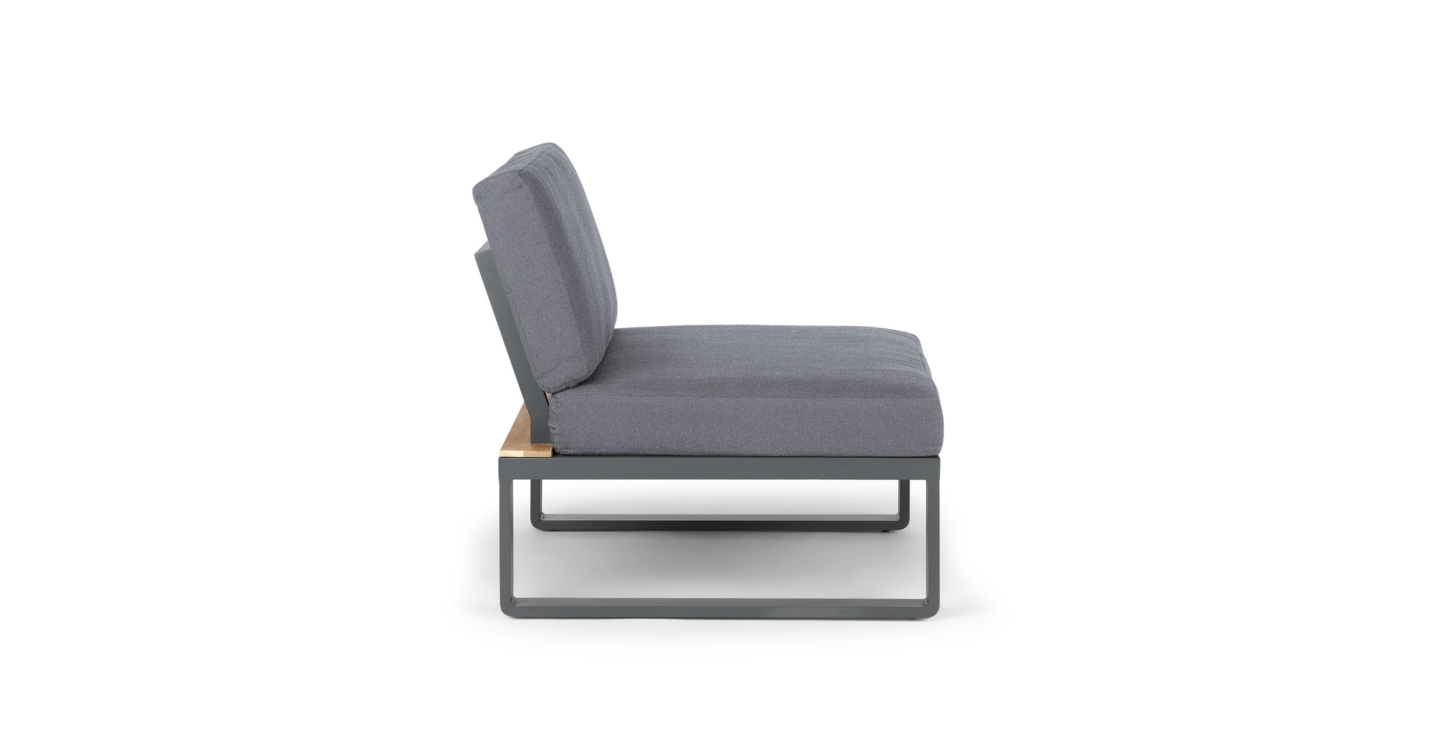 Kezia Whale Gray Armless Chair Module thumbnail 4