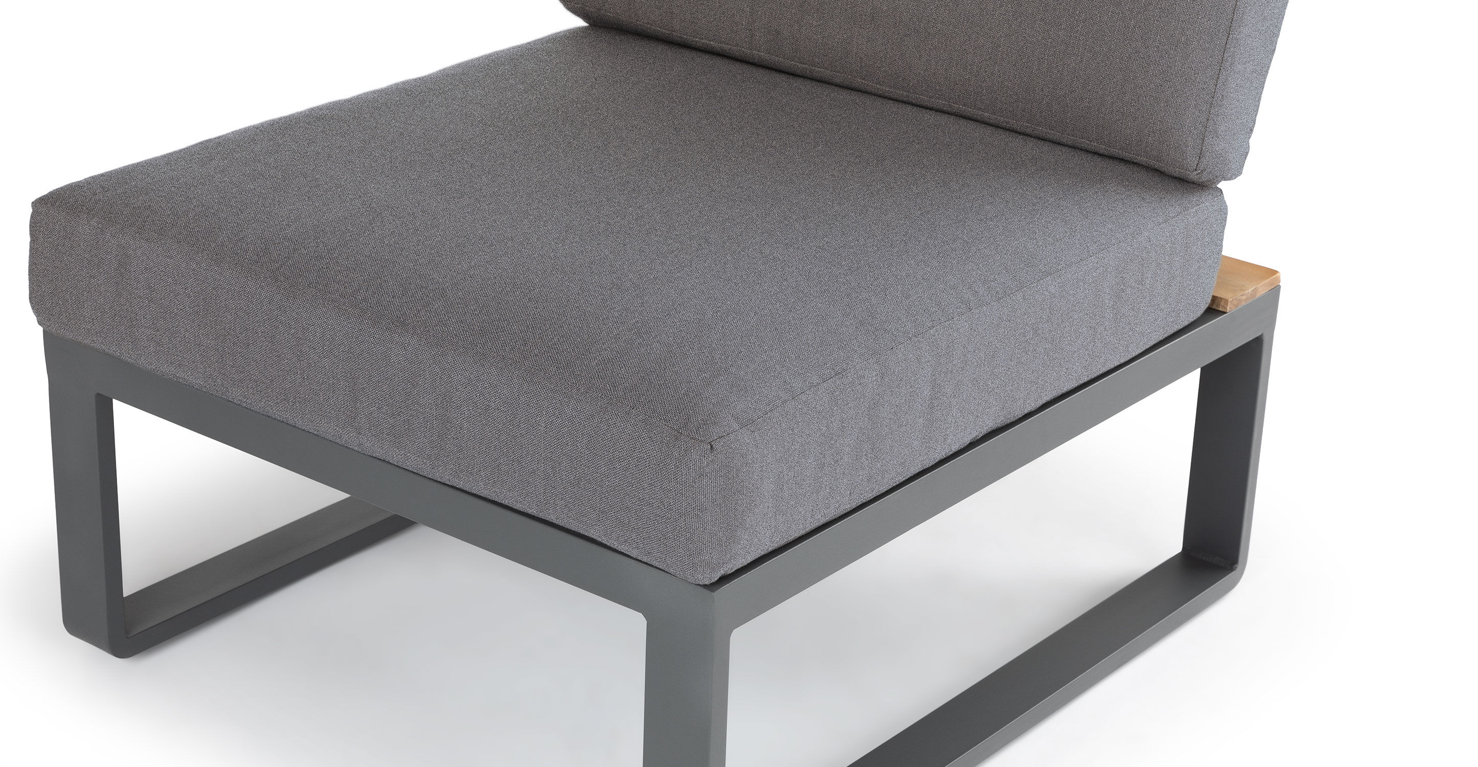 Kezia Whale Gray Armless Chair Module thumbnail 6