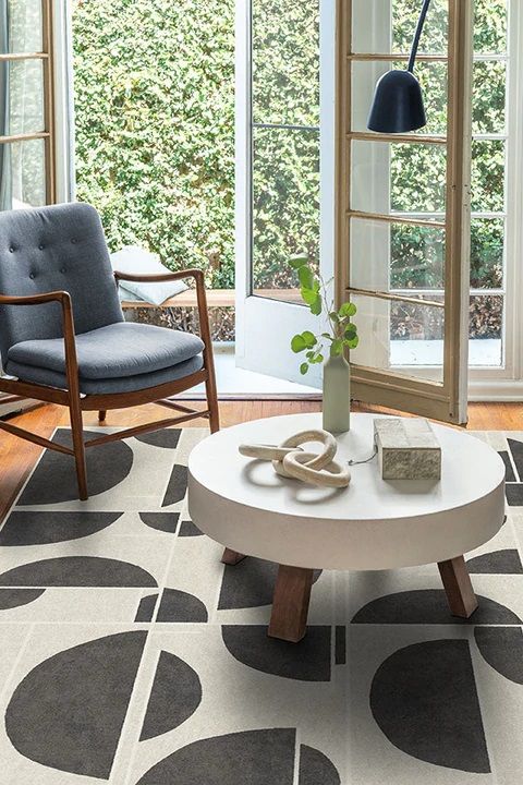 Nina Takesh Lune Charcoal Rug-6'x9' thumbnail 2