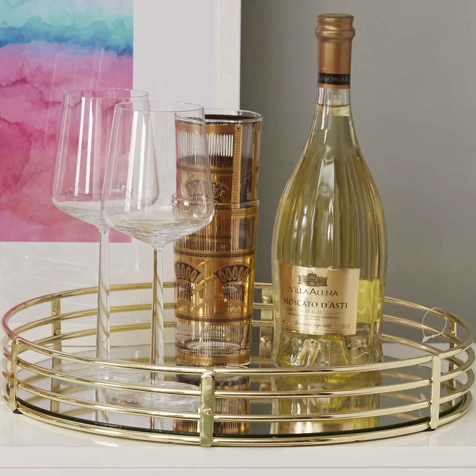 Gold Chanetta Vanity Tray thumbnail 3