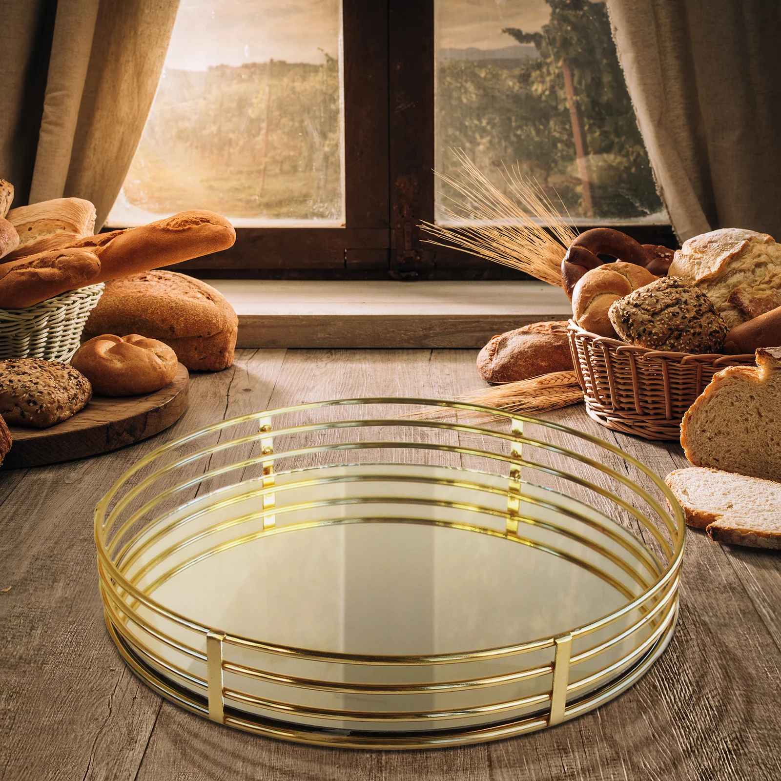 Gold Chanetta Vanity Tray thumbnail 4