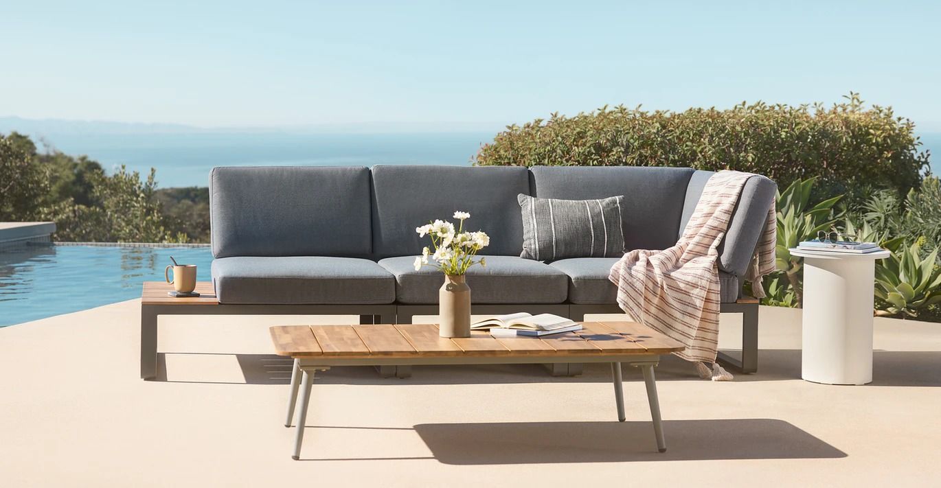 Kezia Whale Gray Modular Sofa thumbnail 2