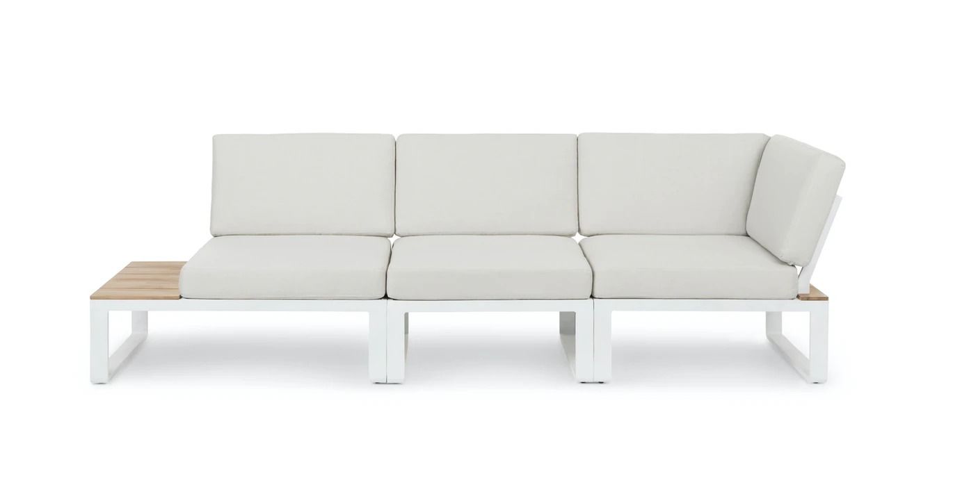 Kezia Lily White Modular Sofa thumbnail 3
