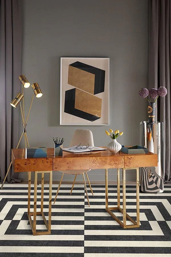 Jonathan Adler Op Art Charcoal Rug-5'x7' thumbnail 2