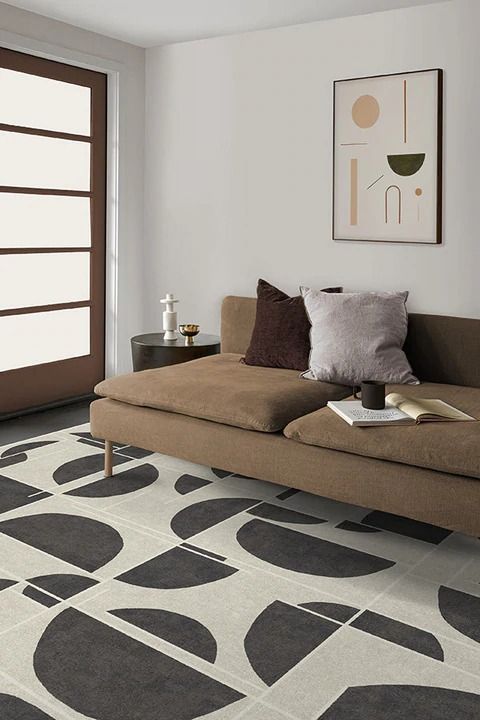 Nina Takesh Lune Charcoal Rug 9'x12' thumbnail 2