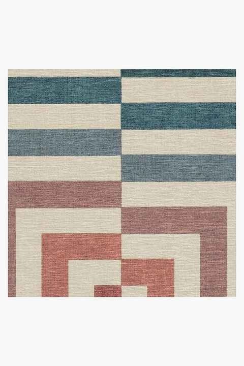 Jonathan Adler Op Art Teal Rug-8'x10' thumbnail 3