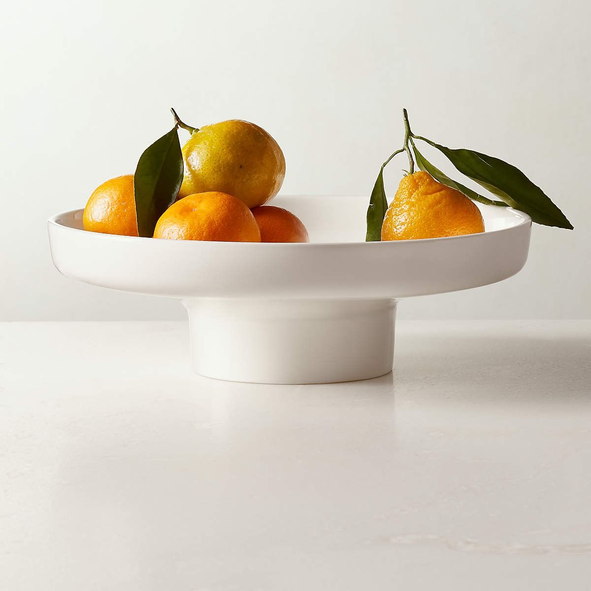 Contempri Footed White Serving Bowl thumbnail 2