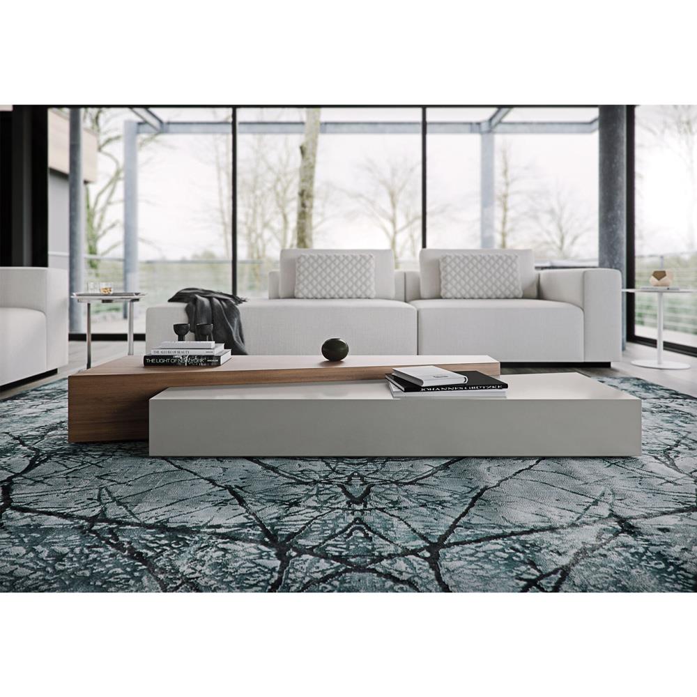 Modloft Hubert Modern Wood Block Coffee Table thumbnail 2