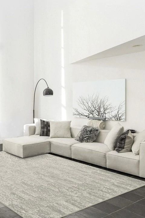 Granite Ombre Light Grey Rug 9'x12' thumbnail 2