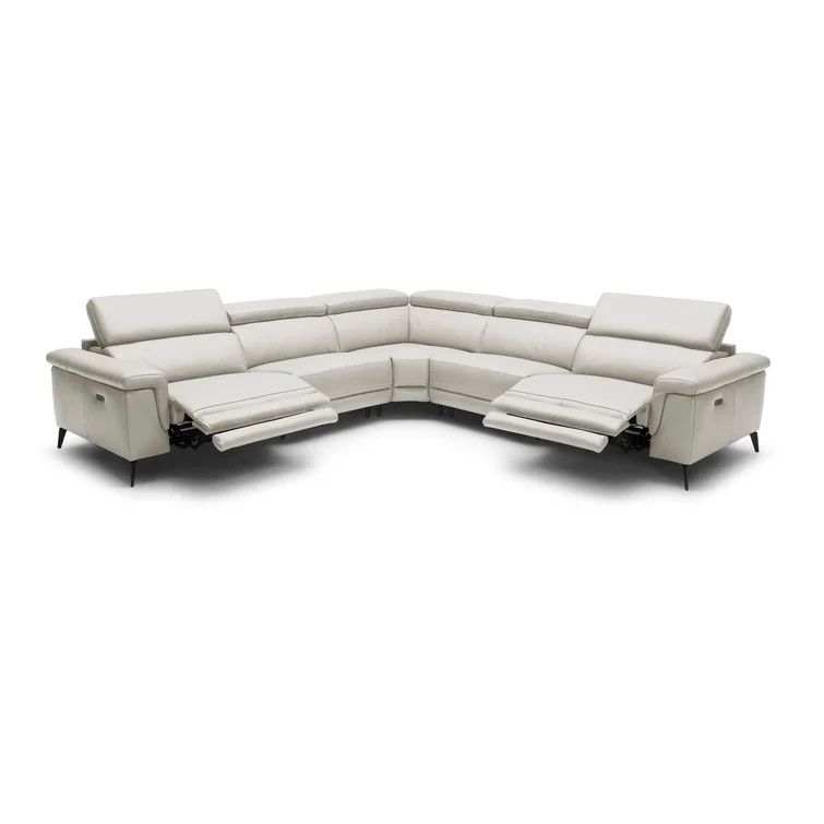 Philippa Genuine Leather Right Hand Facing Reclining Corner Sectional thumbnail 2