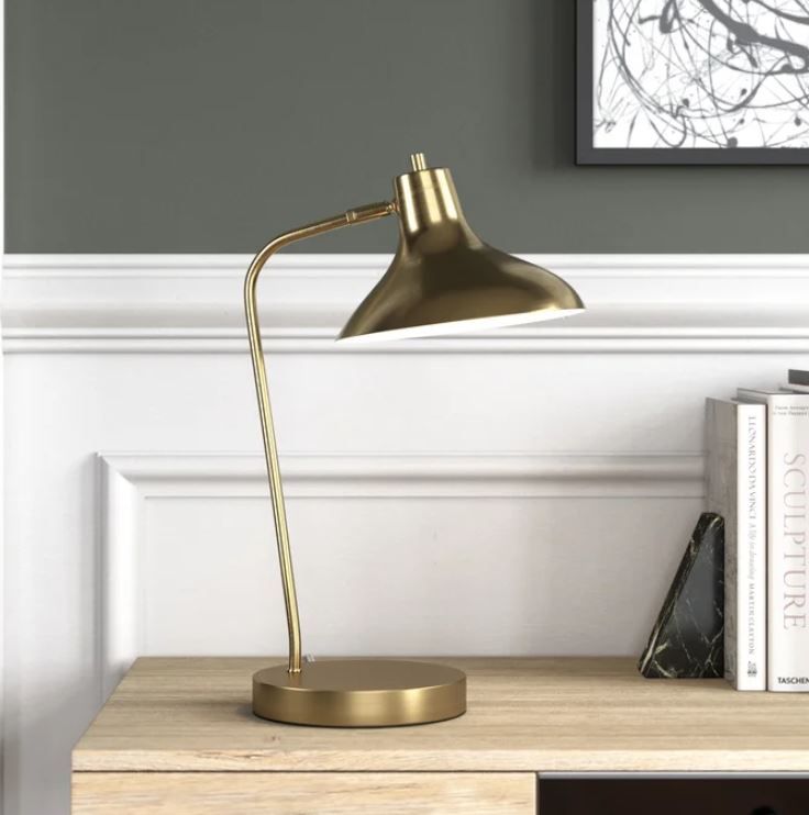 Lassell Desk Lamp with Outlet thumbnail 2
