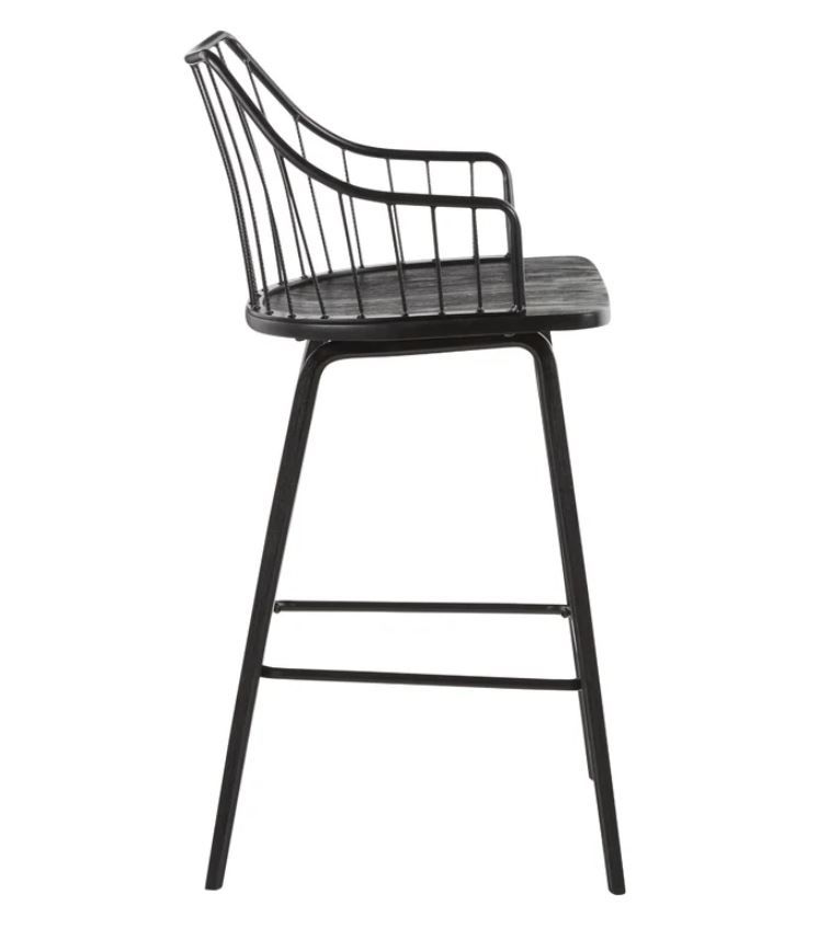 Lindauer Solid Wood Bar Stool thumbnail 5