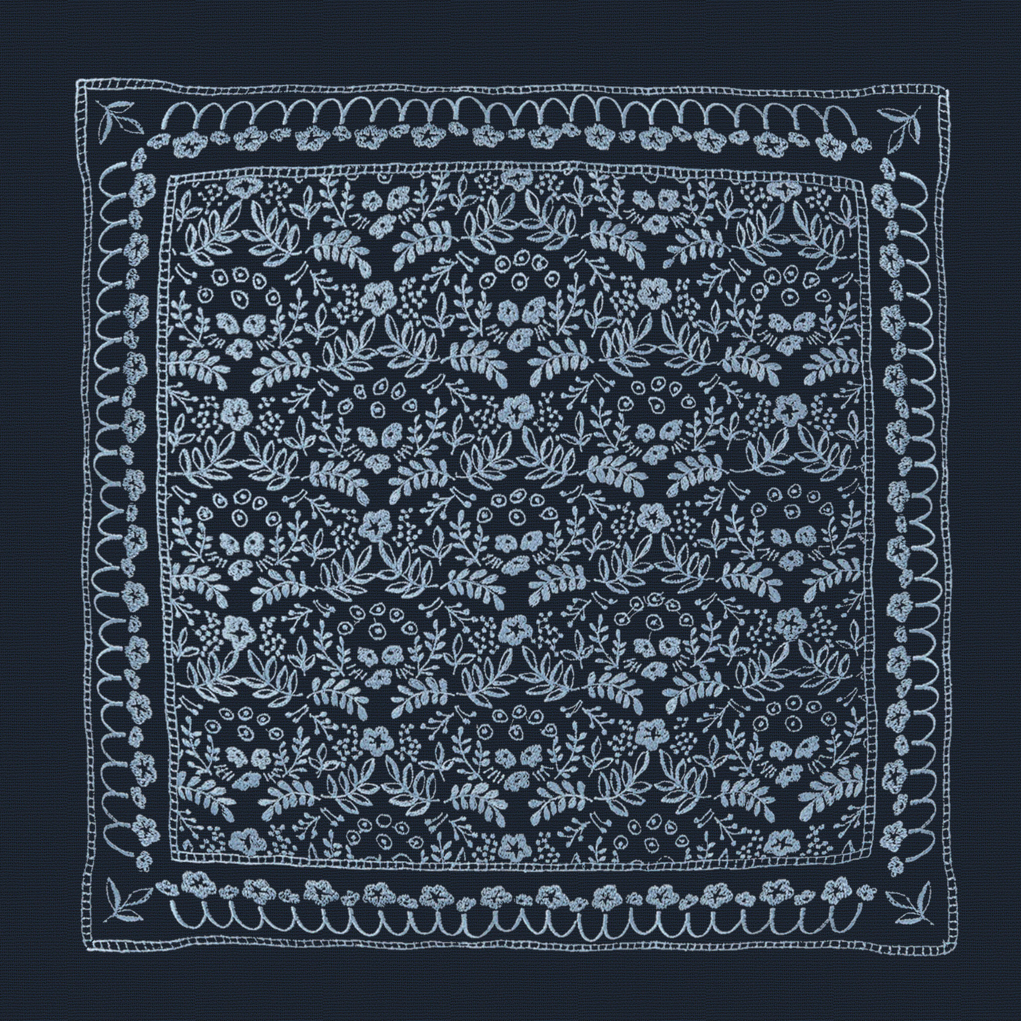 Navy and Blue Pillow with No Insert-22"x22" thumbnail 2