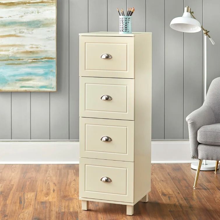 Brodan Wide 4 -Drawer Vertical Filing Cabinet thumbnail 2