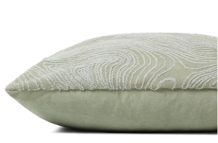 Handcrafted Sage Pillow No Insert-22"X22" thumbnail 2