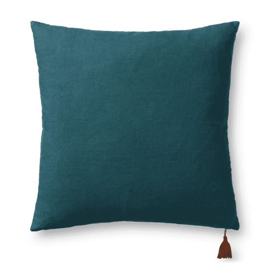 Light Green Blue Pillow WIth Insert-22"x22" thumbnail 2