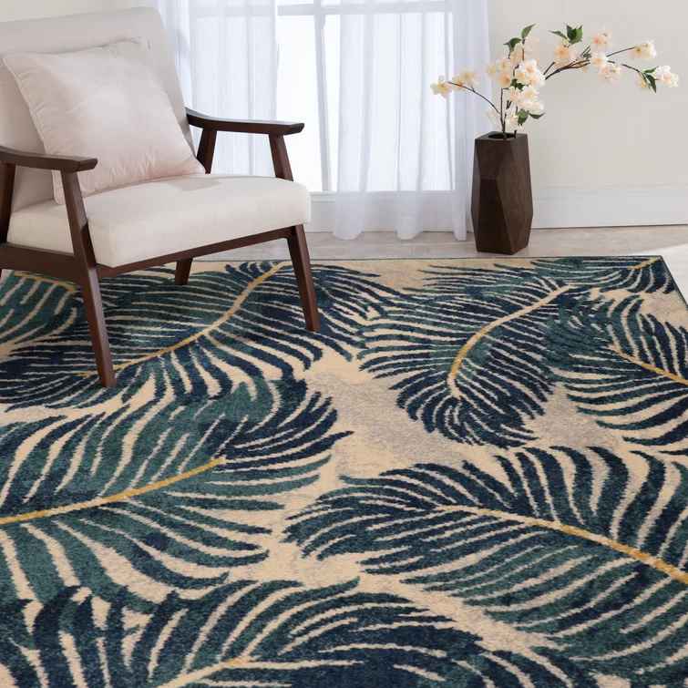 Swanville Floral Area Rug-7'10"x9'10" thumbnail 2