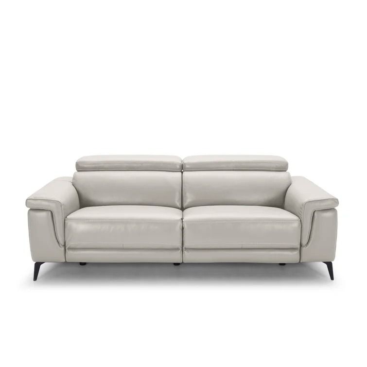 Philippa 84'' Genuine Leather Pillow Top Arm Reclining Sofa thumbnail 3