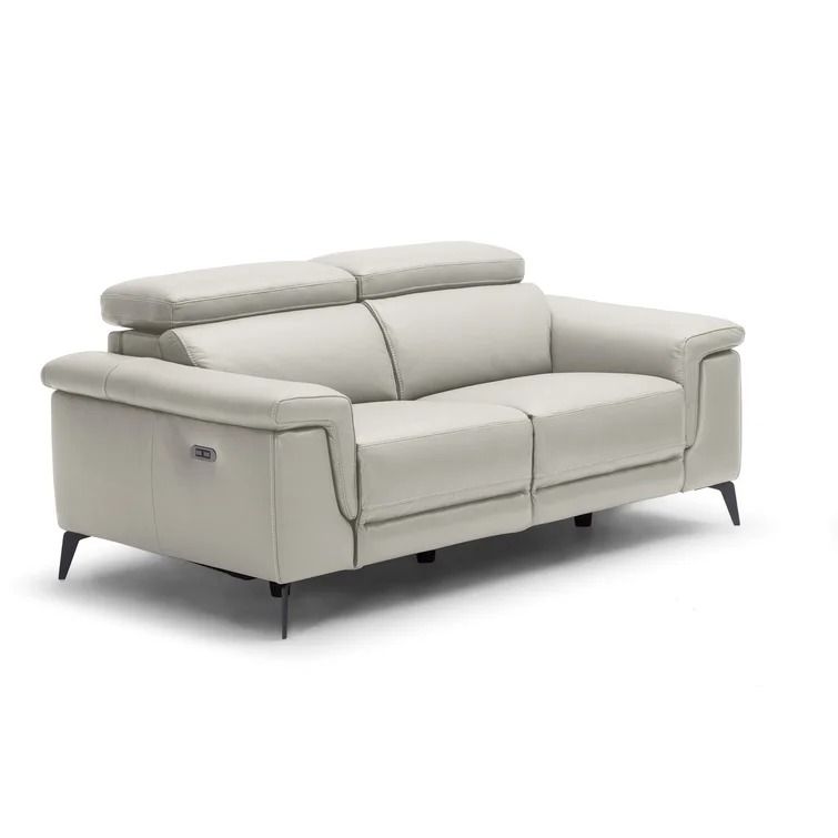 Philippa 67'' Genuine Leather Pillow Top Arm Reclining Loveseat thumbnail 3