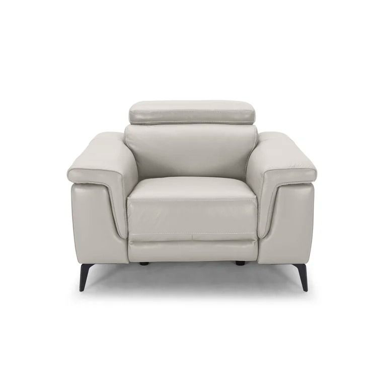 Philippa 44'' Wide Genuine Leather Power Wall Hugger Standard Recliner thumbnail 3