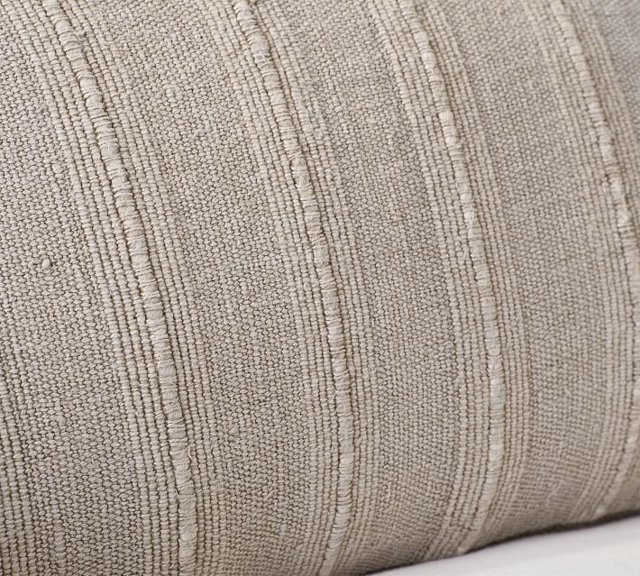 Relaxed Striped Lumbar Pillow Cover No Insert 26"x16" thumbnail 4
