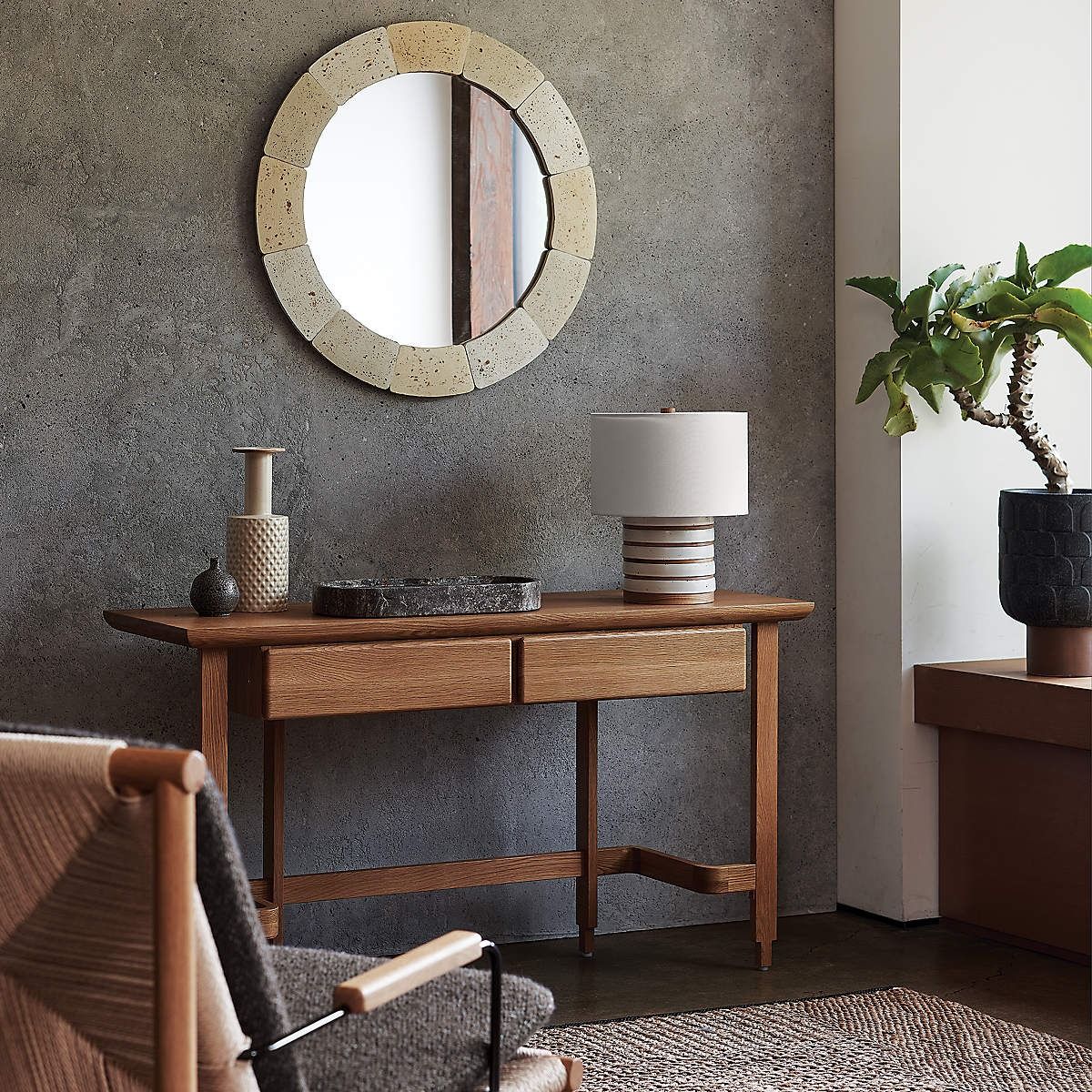 Piedra Concrete Wall Mirror thumbnail 2