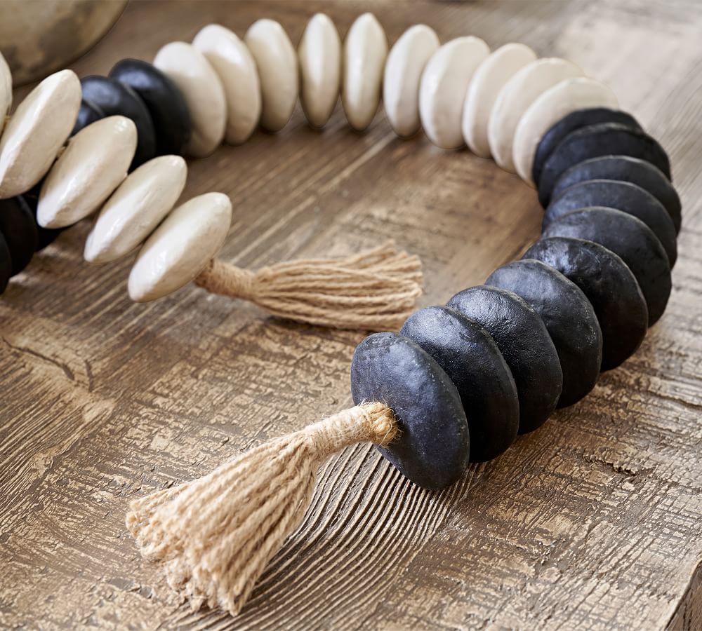 Two Tone Terra Cotta Beaded Garland thumbnail 3