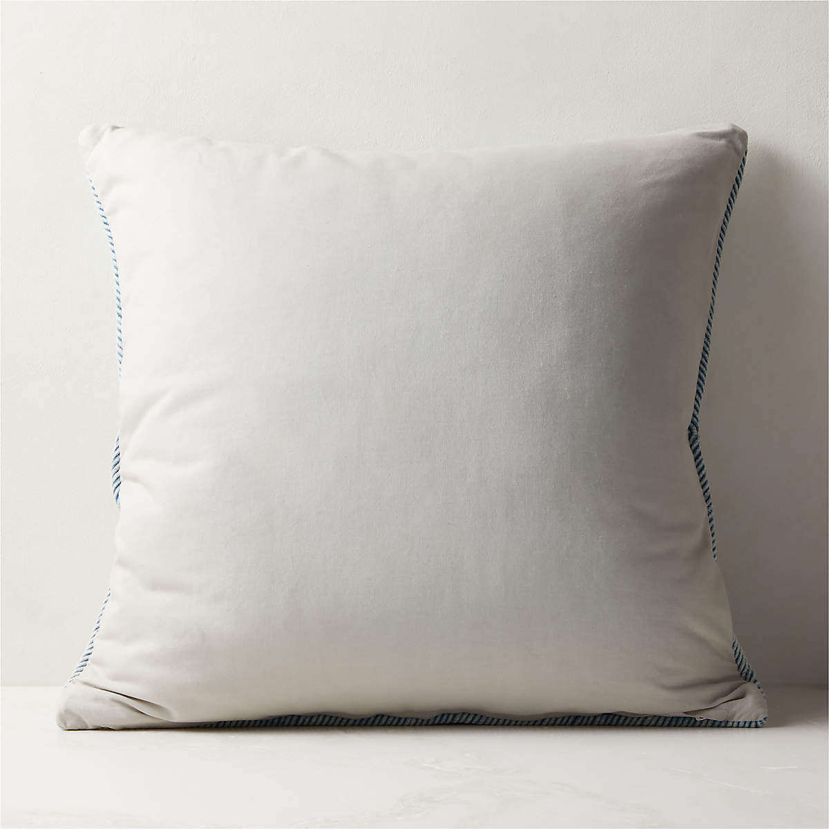 Convey Faded Denim Throw Pillow With Insert 23"x23" thumbnail 2