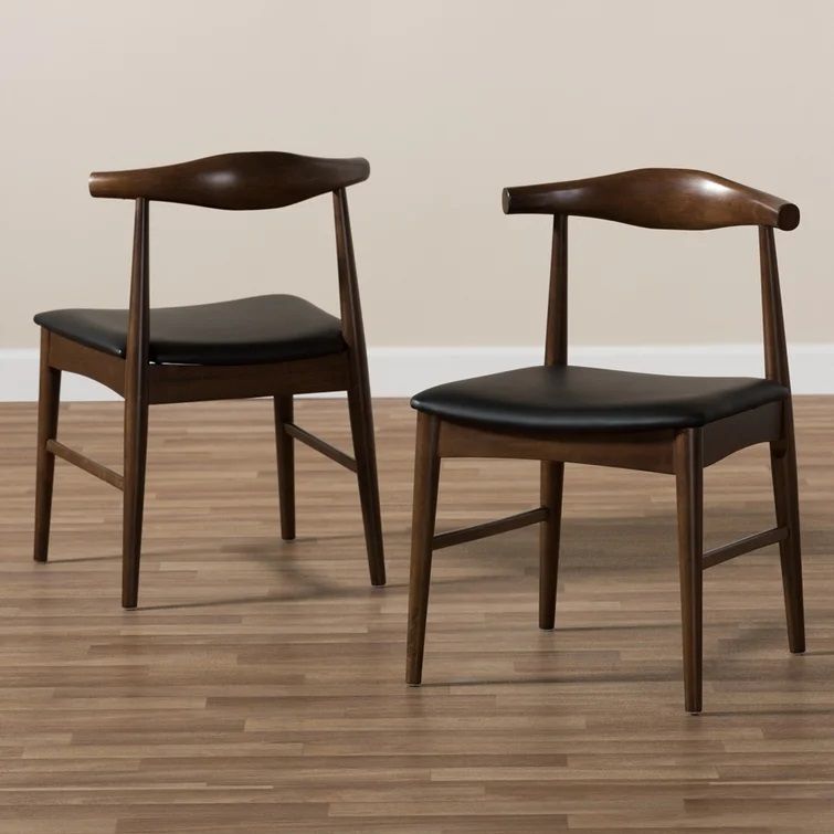 Kardinya Mid Century Modern Walnut Wood Dining Chair thumbnail 2