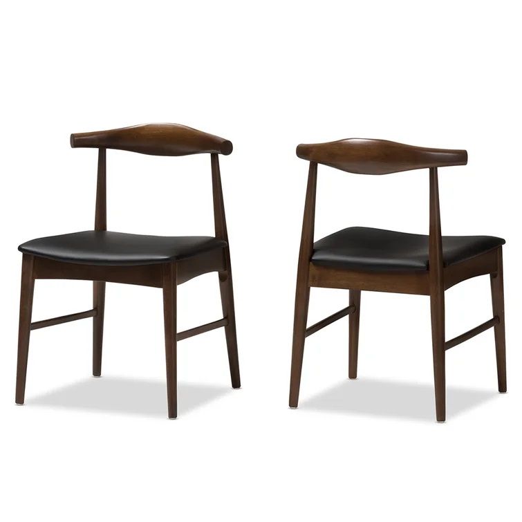 Kardinya Mid Century Modern Walnut Wood Dining Chair thumbnail 4