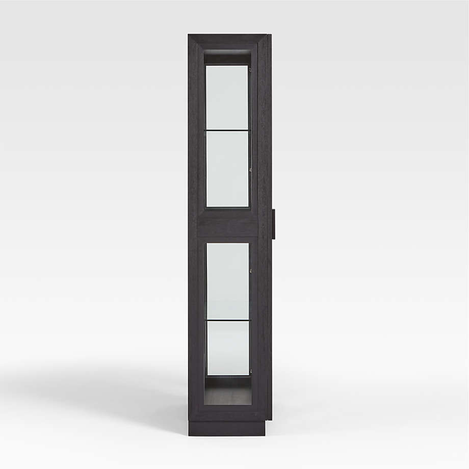 Calypso Glass and Charcoal Ebonized Wood Cabinet thumbnail 3