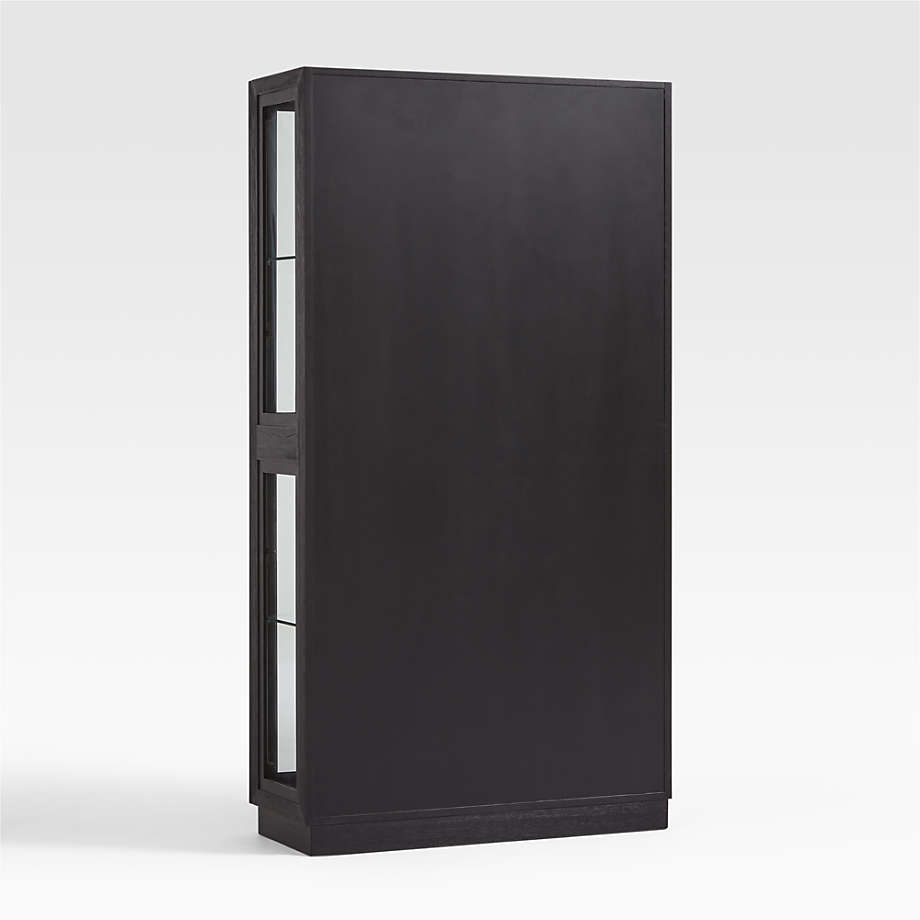 Calypso Glass and Charcoal Ebonized Wood Cabinet thumbnail 4