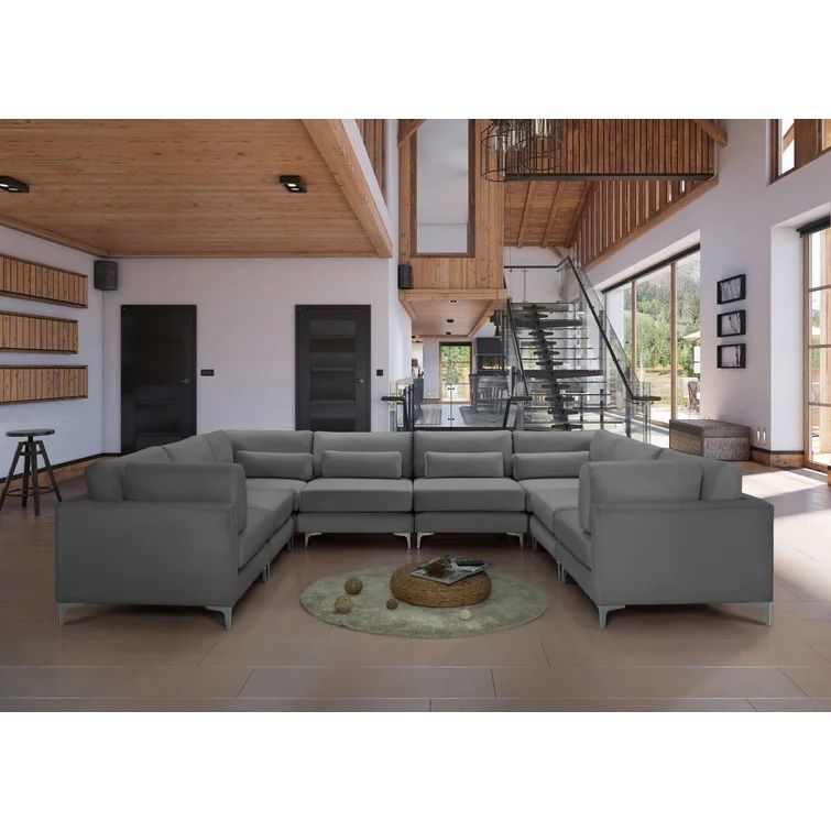 Tyndalls Park Velvet Symmetrical Modular Corner Sectional thumbnail 2