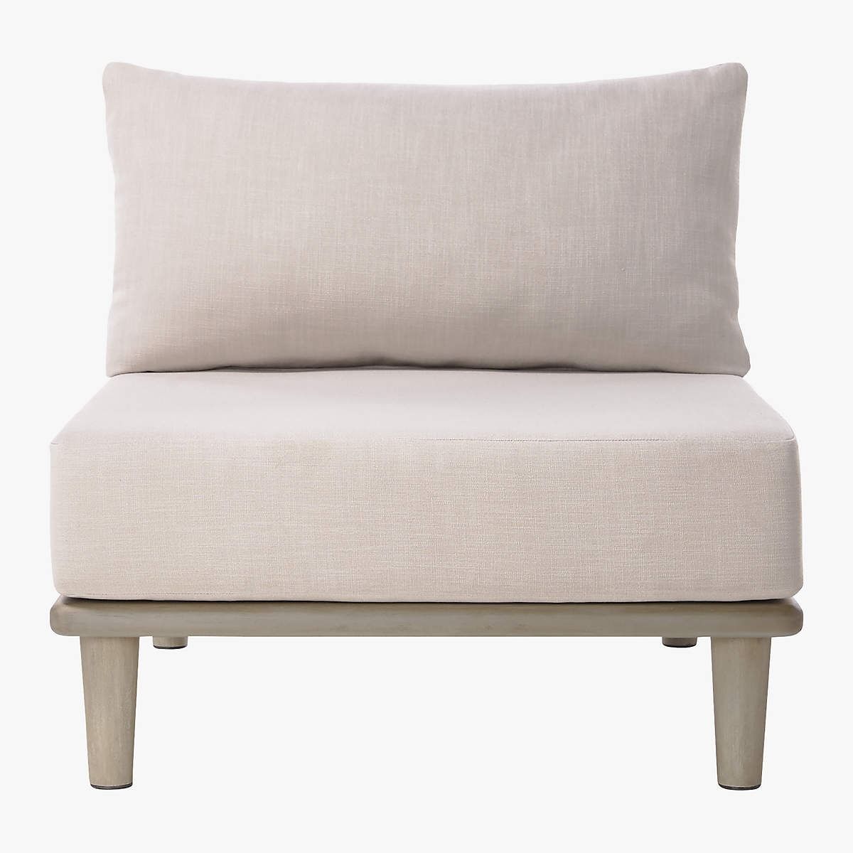 Baixa Wood Outdoor Armless Chair thumbnail 2