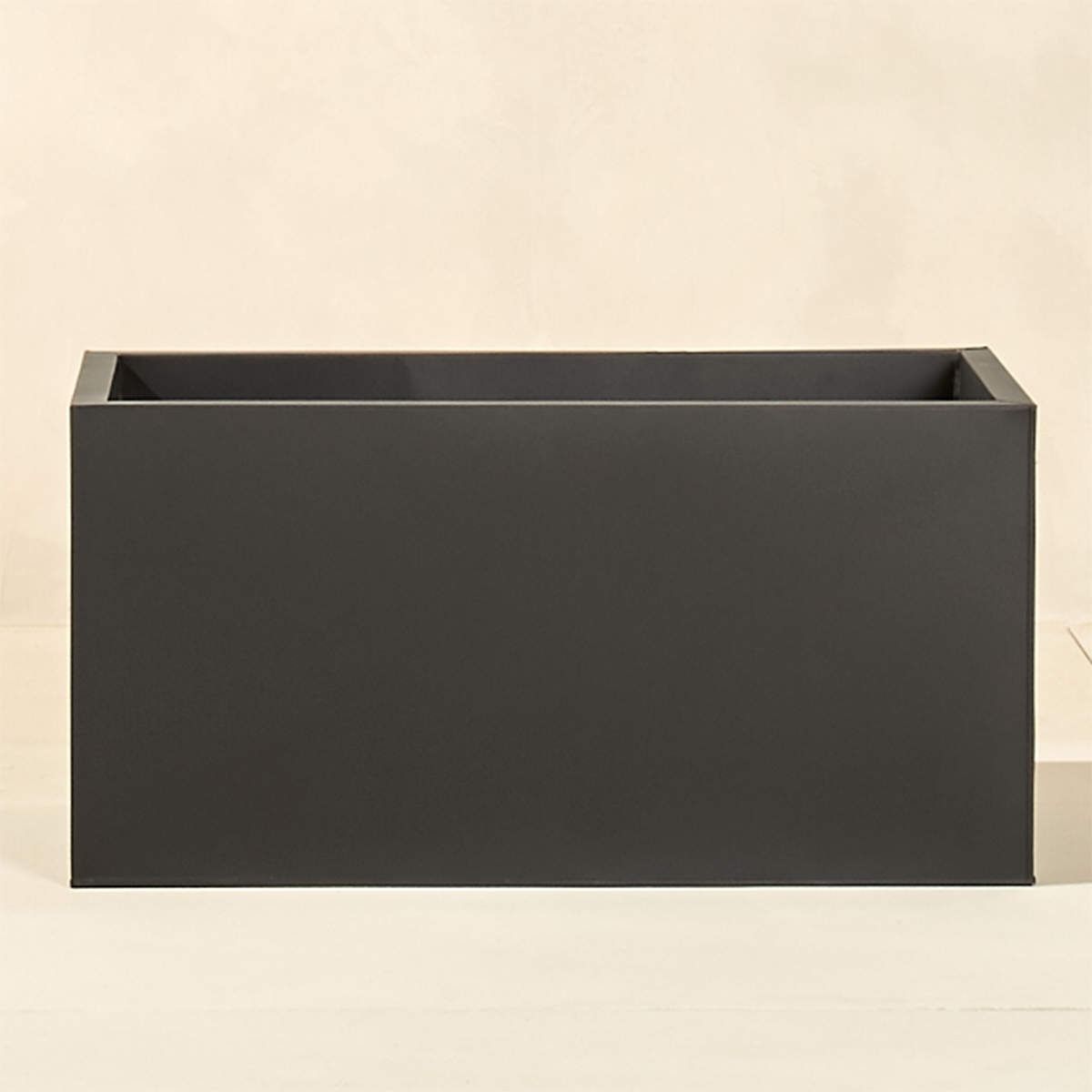 Blox Low Galvanized Charcoal Grey Indoor Outdoor Planter thumbnail 5