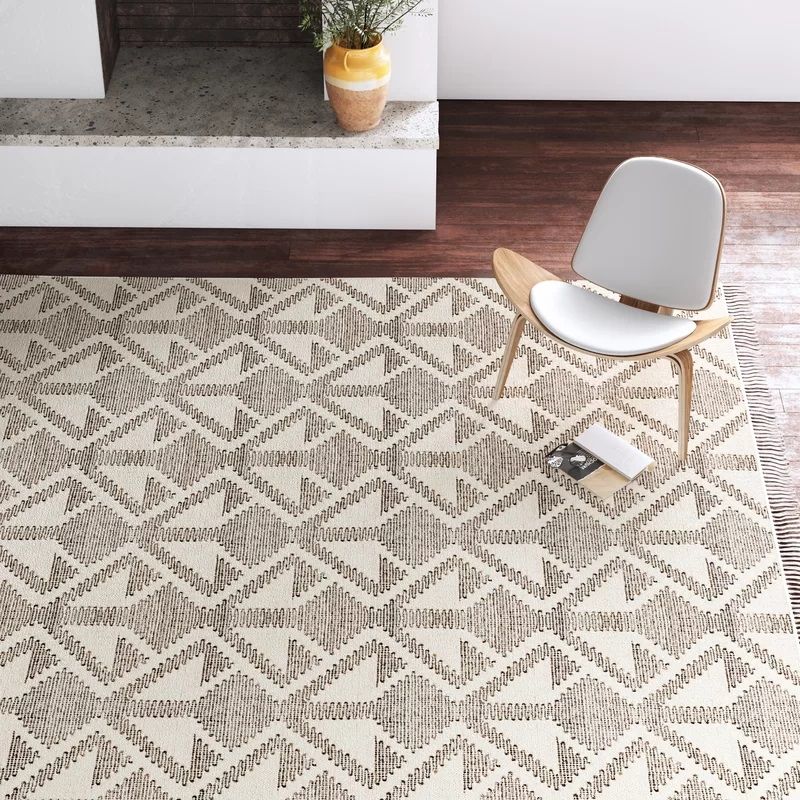 Judah Graphite Gray Dhurrie Area Rug-8'x10' thumbnail 2
