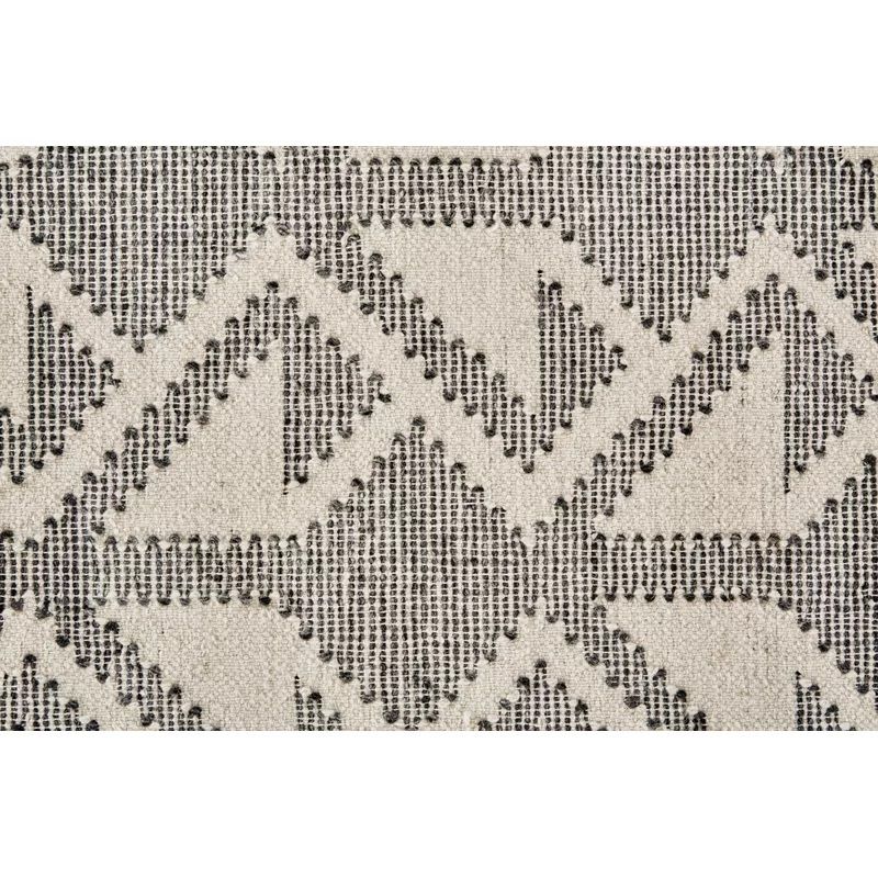 Judah Graphite Gray Dhurrie Area Rug-8'x10' thumbnail 3