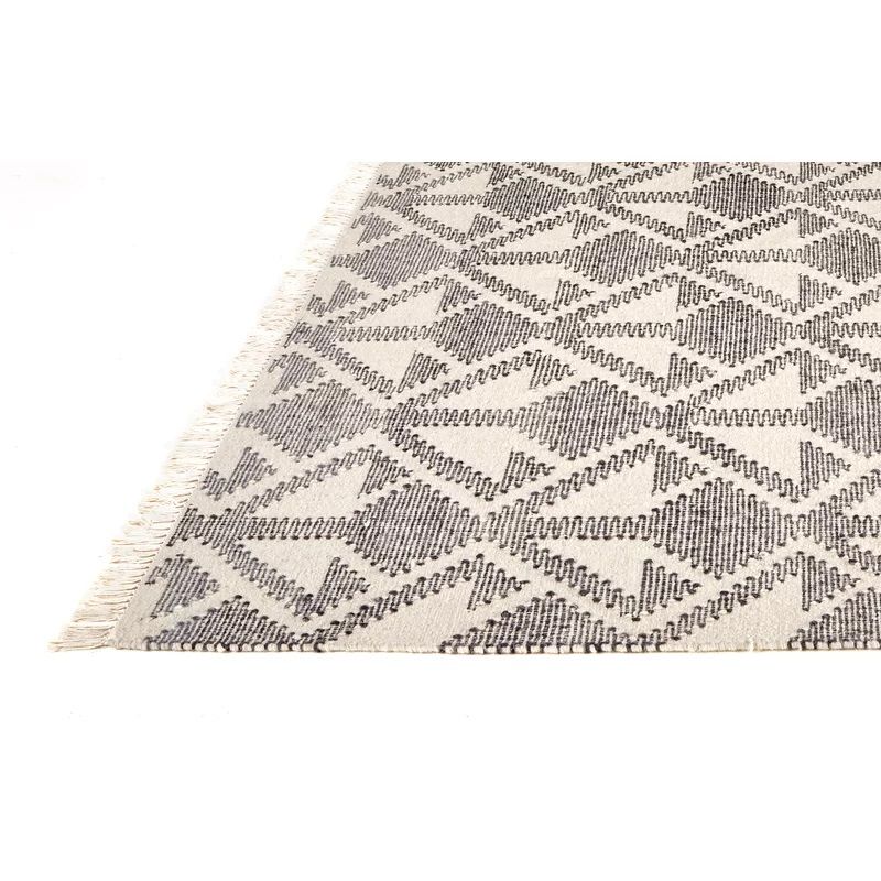 Judah Graphite Gray Dhurrie Area Rug-8'x10' thumbnail 4