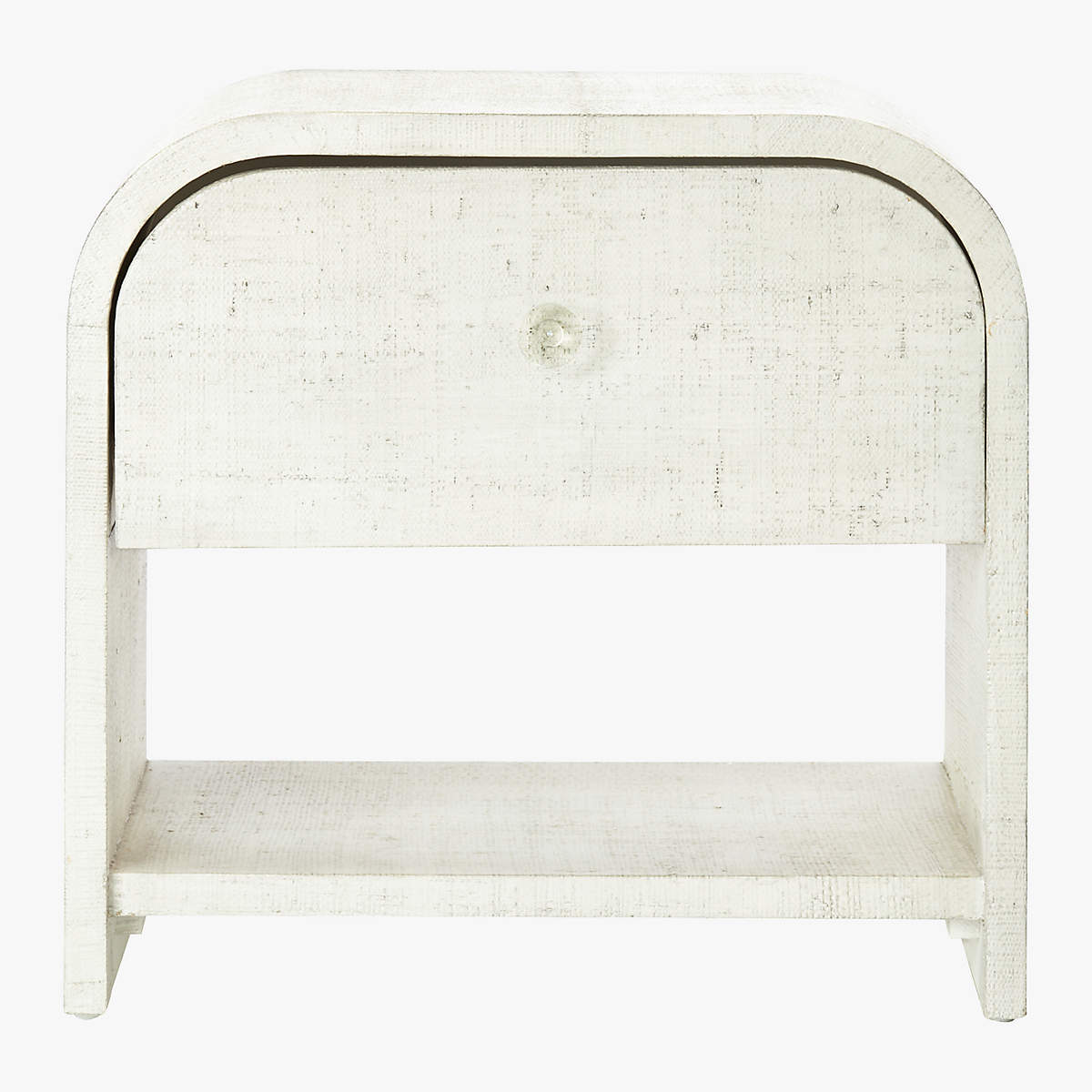 Archer Lacquered Linen Nightstand thumbnail 3