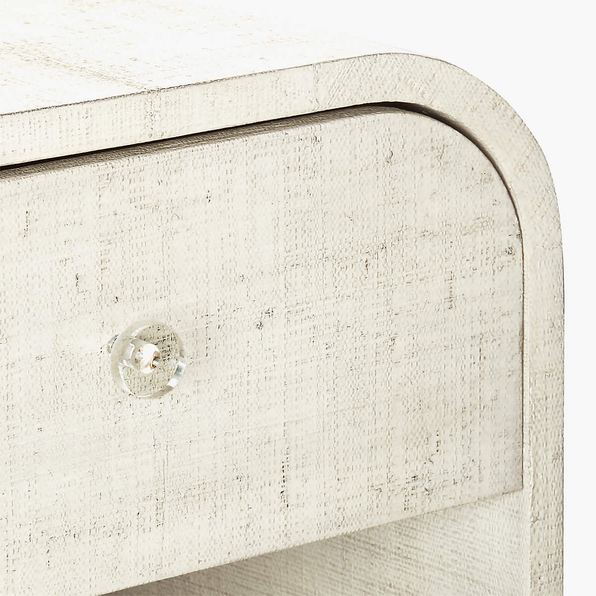 Archer Lacquered Linen Nightstand thumbnail 6