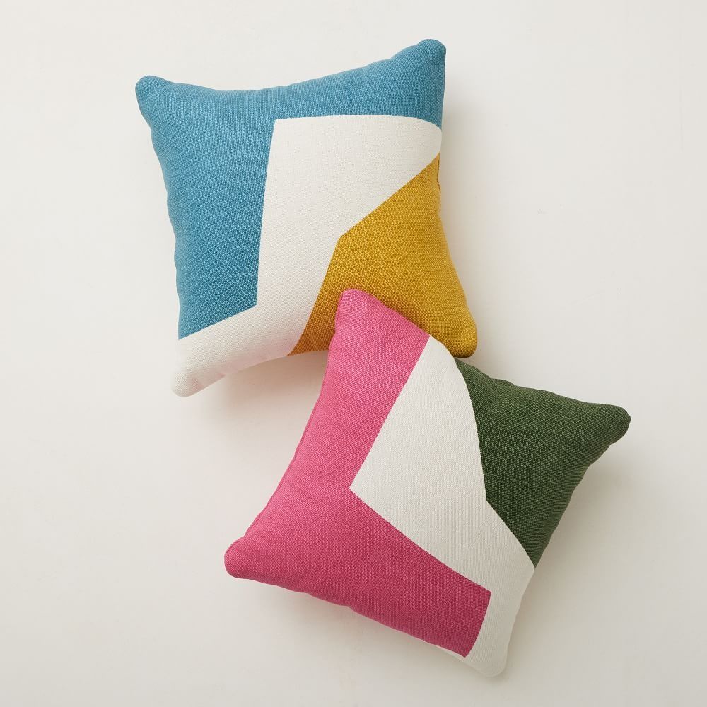 Outdoor Corner Colorblock Pillow 20"x20" thumbnail 3