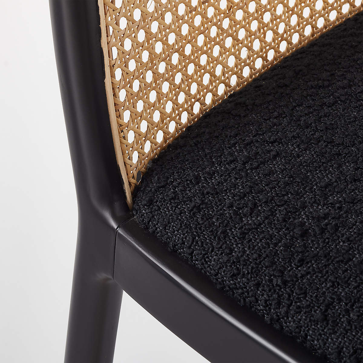 Nadia Black Cane Counter Stool thumbnail 6